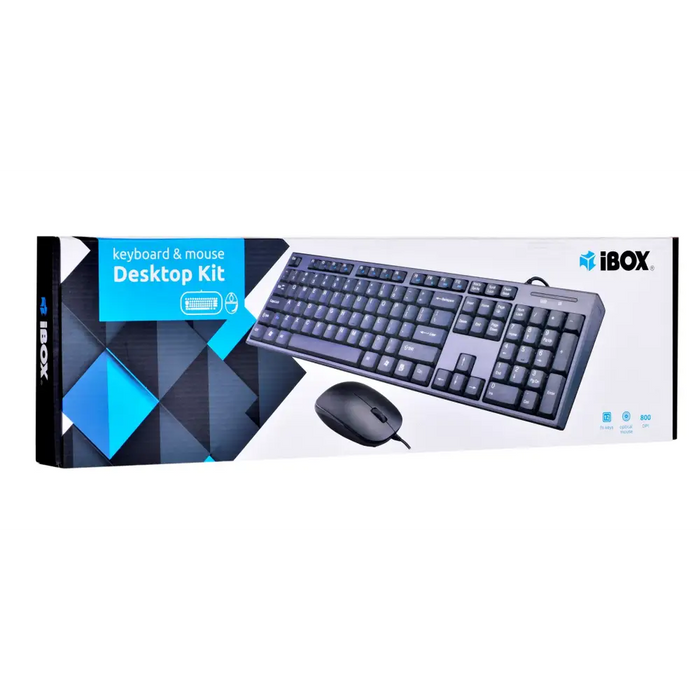 Клавиатура iBox IKMS606 Включена мишка Home USB QWERTY UK