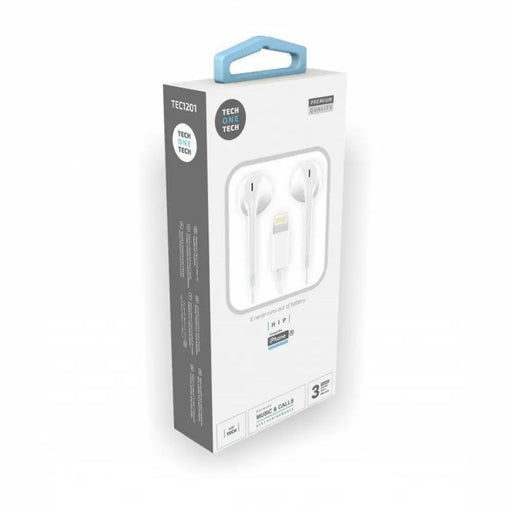 Слушалки с микрофон Tech One Tech TEC1203 Бял 10 броя