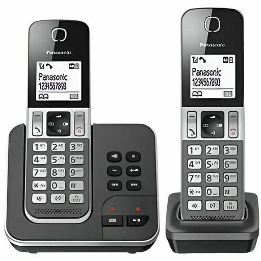 Безжичен телефон Panasonic KX-TGD322 Бял Черен Черен/Сив