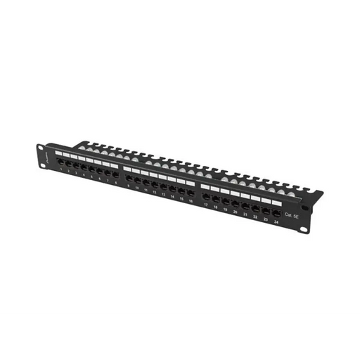 Lanberg пач панел 24 порта 1U 19’’ CAT.5e utp с органайзер