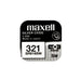 Бутонна батерия сребърна MAXELL SR616 SW /321/ 1.55V