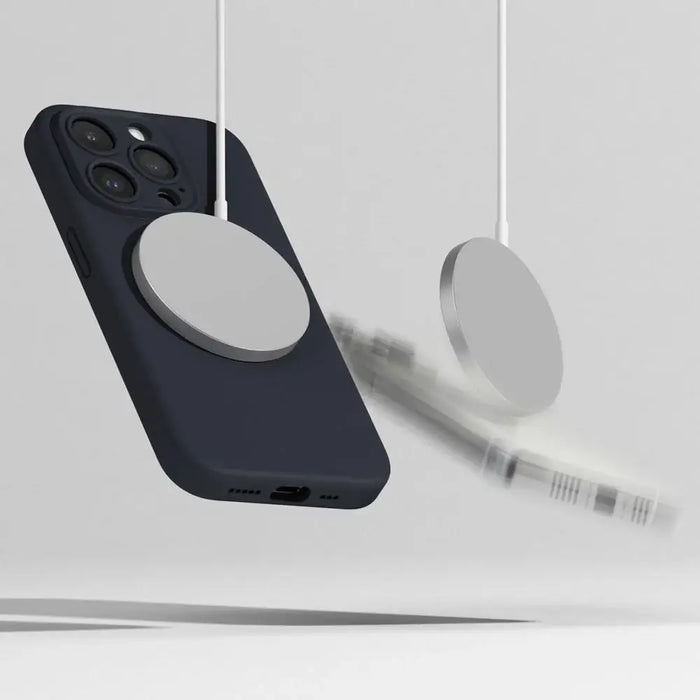 Силиконов калъф Ringke MagSafe за iPhone 15 Pro - тъмносин