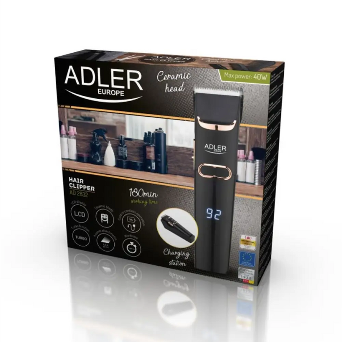Машинка за подстригване Adler AD 2832 Черна