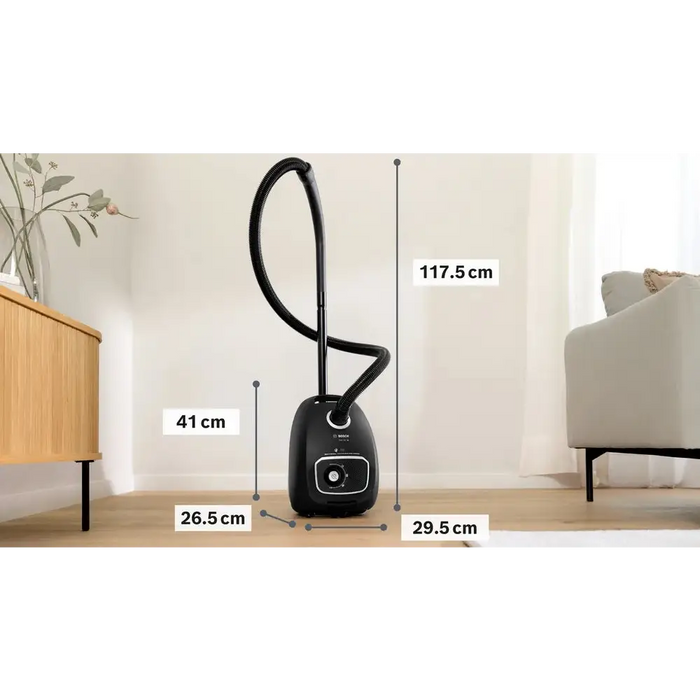 Bosch BGB41BA1 SER4 Прахосмукачка с торба Черна 600 W 75 dB
