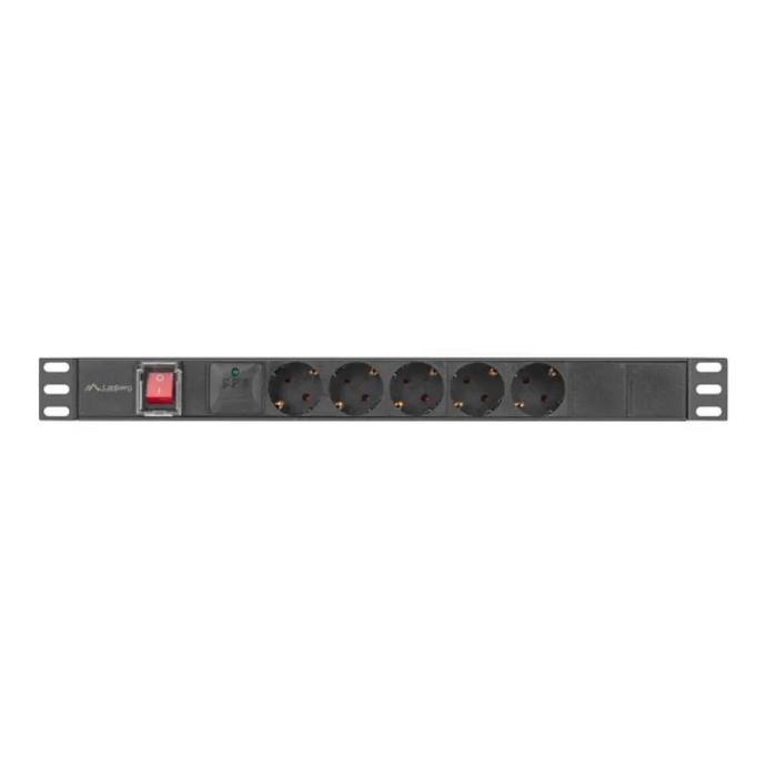 Lanberg разпределителен блок (pdu) 19’’ 1U 16a 2m 5x шуко