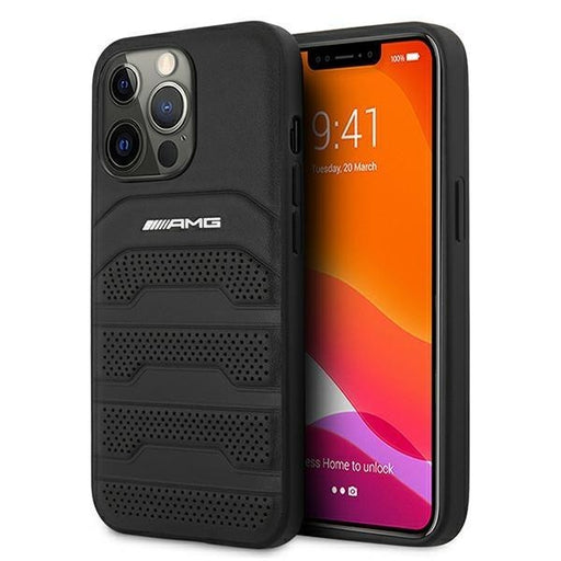 Кейс AMG AMHCP13LGSEBK за iPhone 13 Pro / 13 6.1 черен /