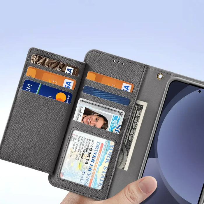 Кожен калъф Dux Ducis Lawa за Samsung Galaxy S25 със свалящ