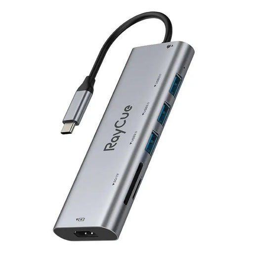 7в1 хъб RayCue USB - C към 3x USB - A 3.0 5Gbps