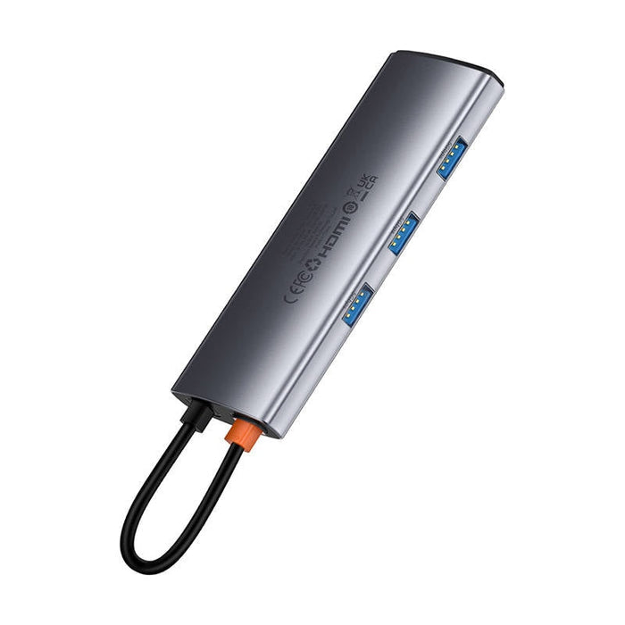 7в1 хъб Baseus Gleam USB-C към 1x HDMI4K 60Hz + 3x USB3.0 +