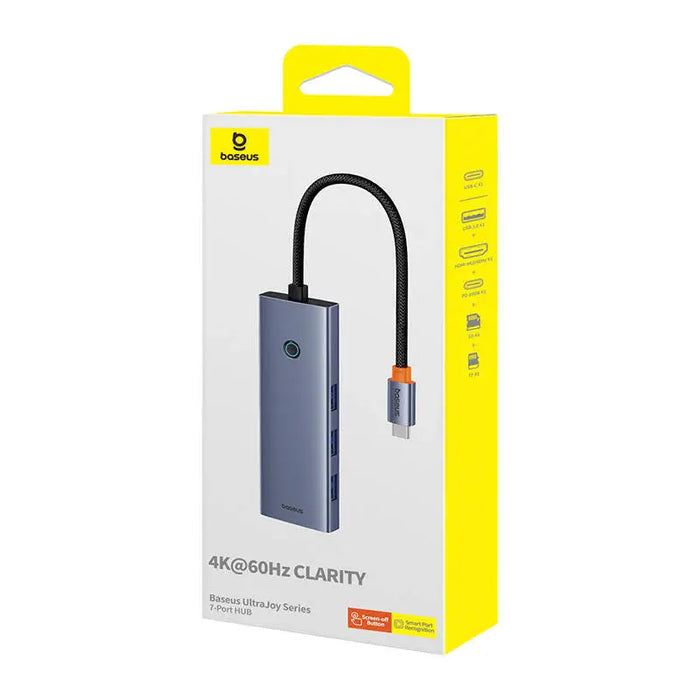 7в1 хъб Baseus UltraJoy USB-C към HDMI 3x USB 3.0 PD SD/TF