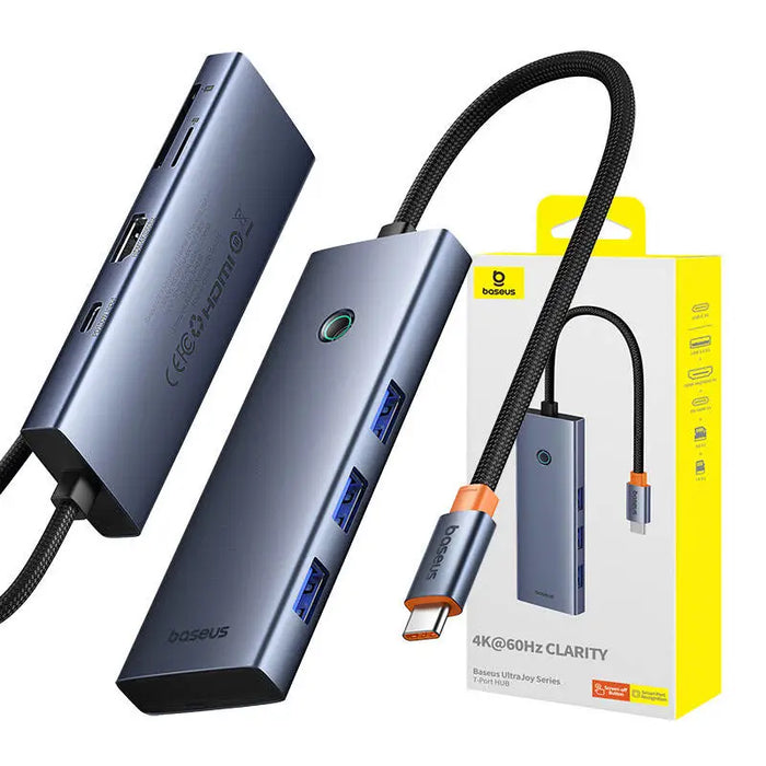 7в1 хъб Baseus UltraJoy USB-C към HDMI 3x USB 3.0 PD SD/TF