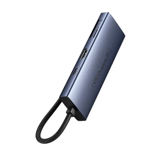 7в1 хъб Baseus UltraJoy USB-C към HDMI VGA 4x USB 3.0 PD сив