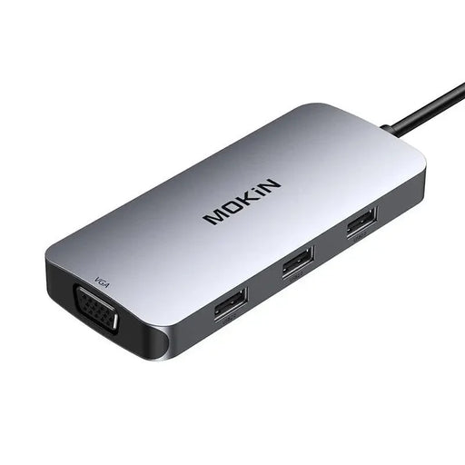 7в1 хъб MOKiN USB-C към 2x HDMI + 3x USB 2.0 + DP