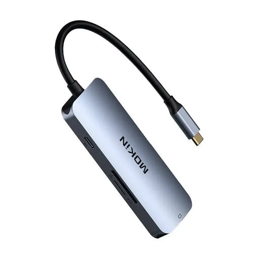 7в1 MOKiN USB-C към 3x USB3.0 + SD/TF + HDMI + PD сребрист
