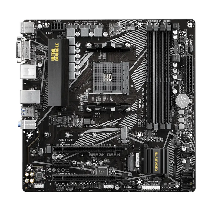 Дънна платка GIGABYTE B550M DS3H Socket AM4 4 x DDR4