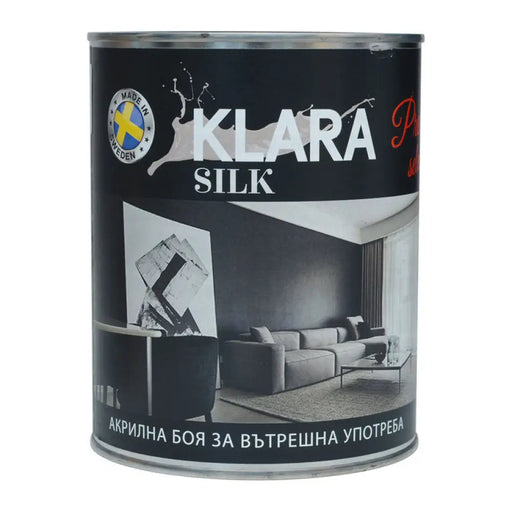 АКРИЛНА БОЯ ЗА СТЕНИ И ТАВАНИ БАЗА А 0.9 L KLARA SILK