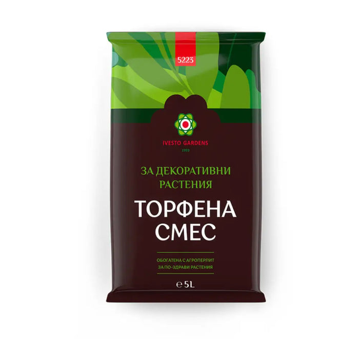 ТОРОПОЧВЕН СУБСТРАТ ЗА ЗЕЛЕНИ РАСТЕНИЯ 5L IVESTO