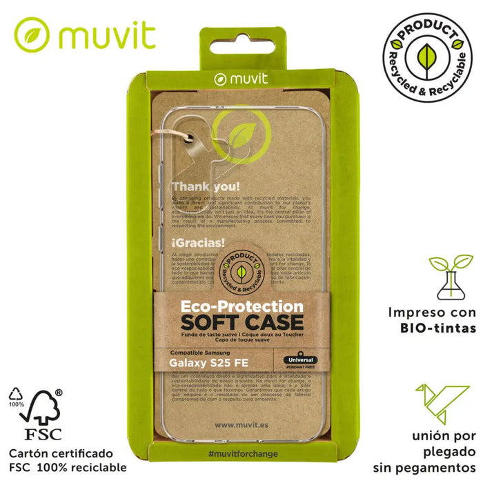 Калъф за мобилен телефон Muvit for Change Galaxy S25 FE