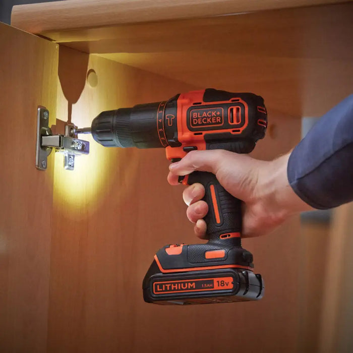 АКУМУЛАТОРНА УДАРНА БОРМАШИНА BLACK&DECKER BDCHD18K-QW 18 V