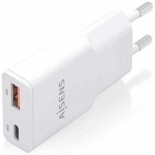 Зарядно за стена Aisens ASCH-30W2P046-W Бял 30 W