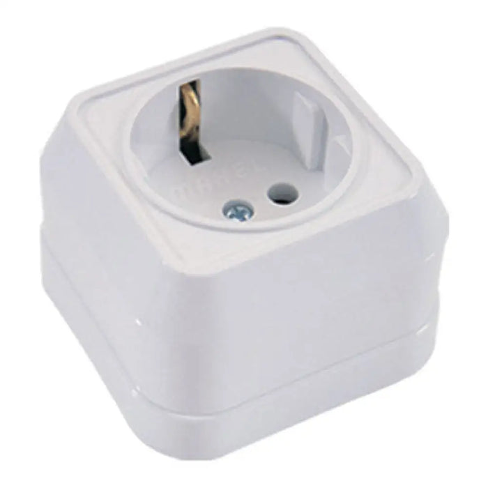 КОНТАКТ ЕДИНИЧЕН ЗА ОТКРИТ МОНТАЖ БЯЛ IP20 MAKEL MIMOSA