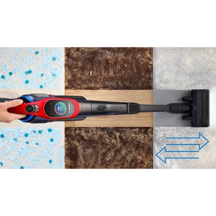 ВЕРТИКАЛНА АКУМУЛАТОРНА ПРАХОСМУКАЧКА BOSCH BCS1041PET