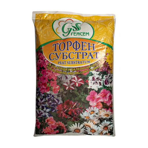 ТОРОПОЧВЕН СУБСТРАТ ЗА ЦЪФТЯЩИ РАСТЕНИЯ 20L GEASEM