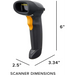 Баркод скенер Symbol LS2208 Кабел и стойка