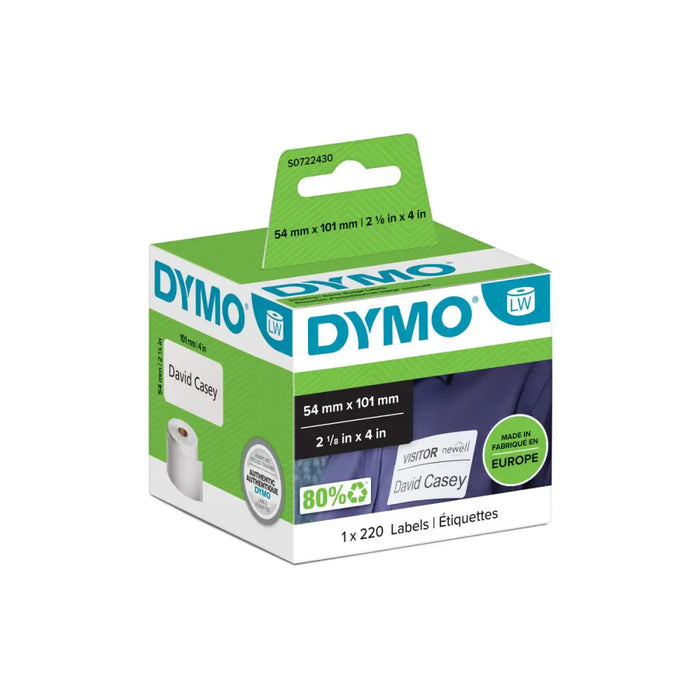 Етикети за принтер Dymo 99014 54 x 101 mm LabelWriter™ Бял