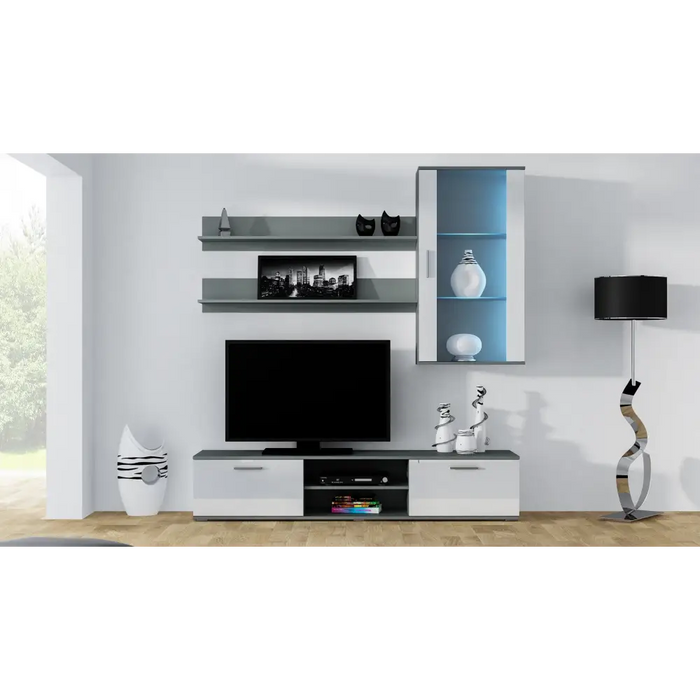Комплект SOHO 5 (шкаф RTV180 + стенен модул + рафтове)