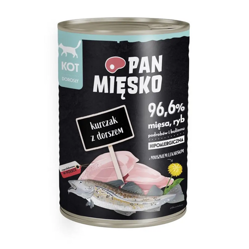 Mr. Meat Пиле с треска - Мокра храна за котки - 400гр