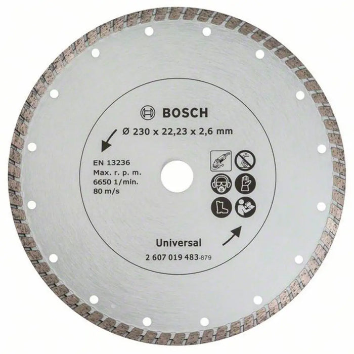 ДИАМАНТЕН ДИСК ЗА РЯЗАНЕ НА НЕМЕТАЛ BOSCH 230x2.6x22.23