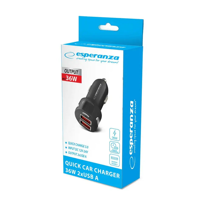 Зарядно за кола Esperanza EZ110 Auto Black