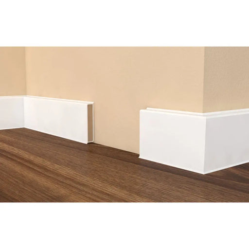 ПОДОВ MDF ПЕРВАЗ С PVC ПОКРИТИЕ DOELLKEN CUBU FLEX 80 БЯЛ