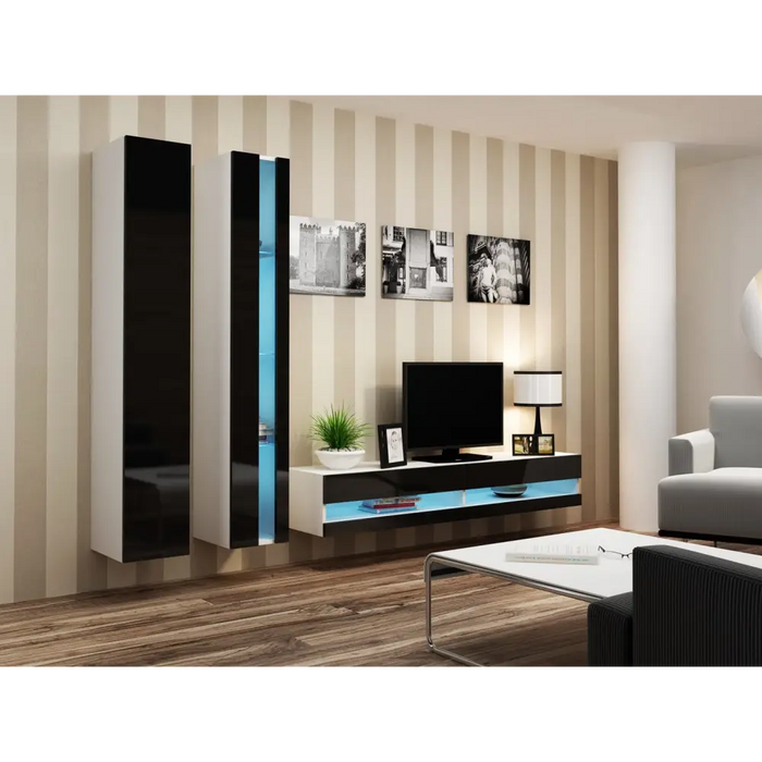 Поставка за телевизор Cama VIGO NEW 30/140/40 бяло/черно