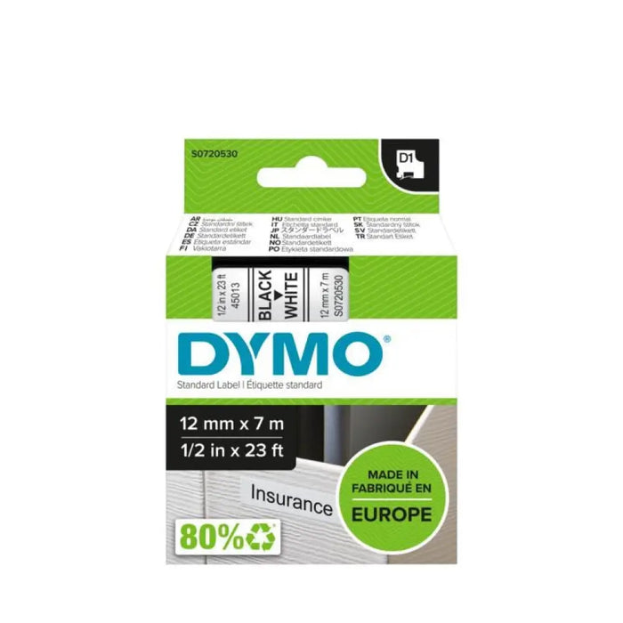 Ламинирана лента за етикетиране Dymo D1 45013 12 mm
