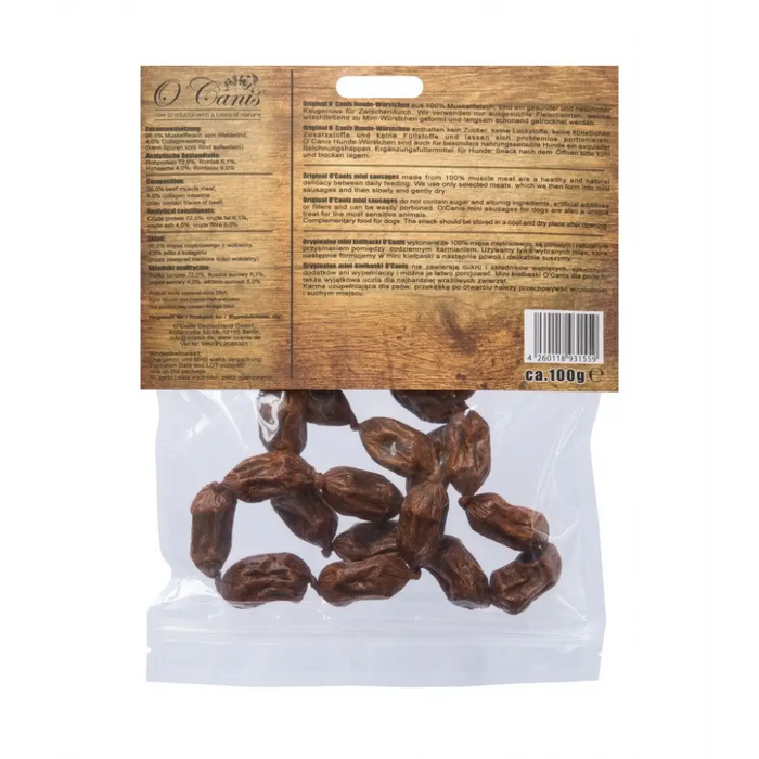 O’CANIS Мини телешки колбаси - Лакомство за кучета - 100гр