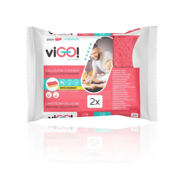 ЦЕЛУЛОЗНА ГЪБА EXTRA SOFT ЗА МИЕНЕ 2БР. PREMIUM VIGO