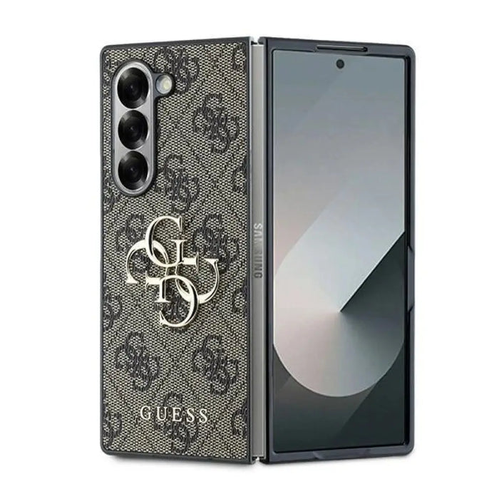Кожен 4G калъф с метално лого Guess за Samsung Galaxy Z