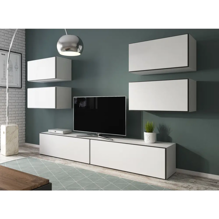 Холна гарнитура Cama ROCO 2 (2xRO1 + 4xRO3) бяло/черно/бяло