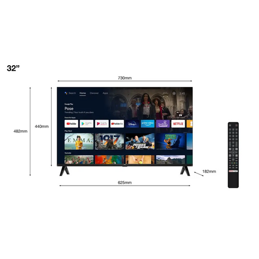 TCL S54 32S5400A Телевизор 81,3 cm (32’’) HD Smart TV Wi-Fi