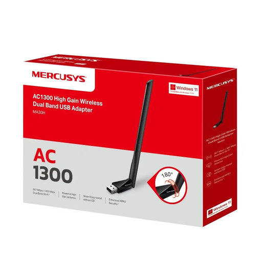 Драхтлоза USB мрежова карта MERCUSYS MA30H AC1300 Dual Band