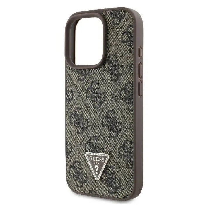 Кожен калъф с метално лого Strass Crossbody Guess за iPhone