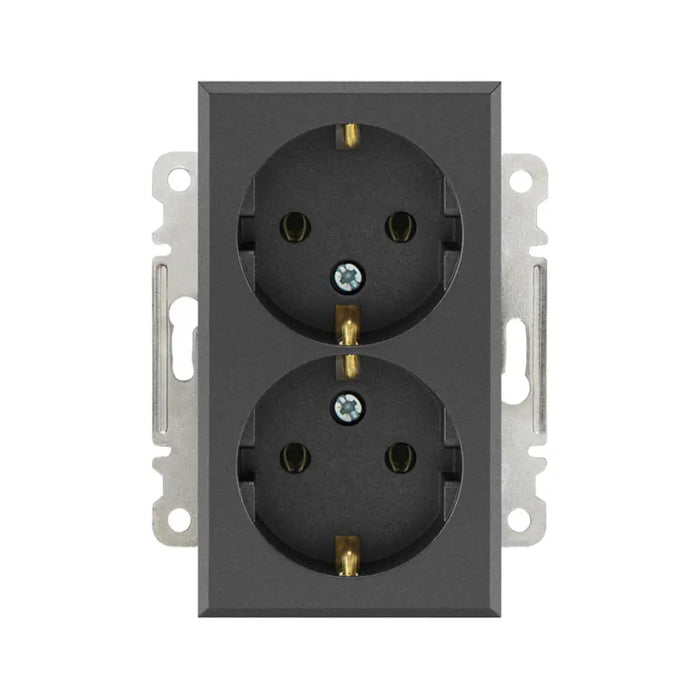 КОНТАКТ ДВОЕН МЕХАНИЗЪМ ГРАФИТ MAKEL KAREA LINE