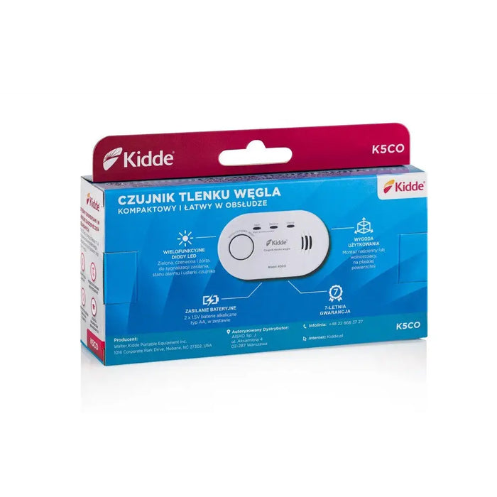 Детектор за въглероден окис Kidde K5CO White
