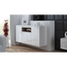Кама бюфет VIVA 150 бяло/бял гланц + дъб сонома