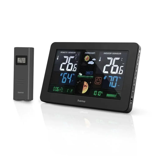 Метеорологична станция Hama Premium с USB - черна