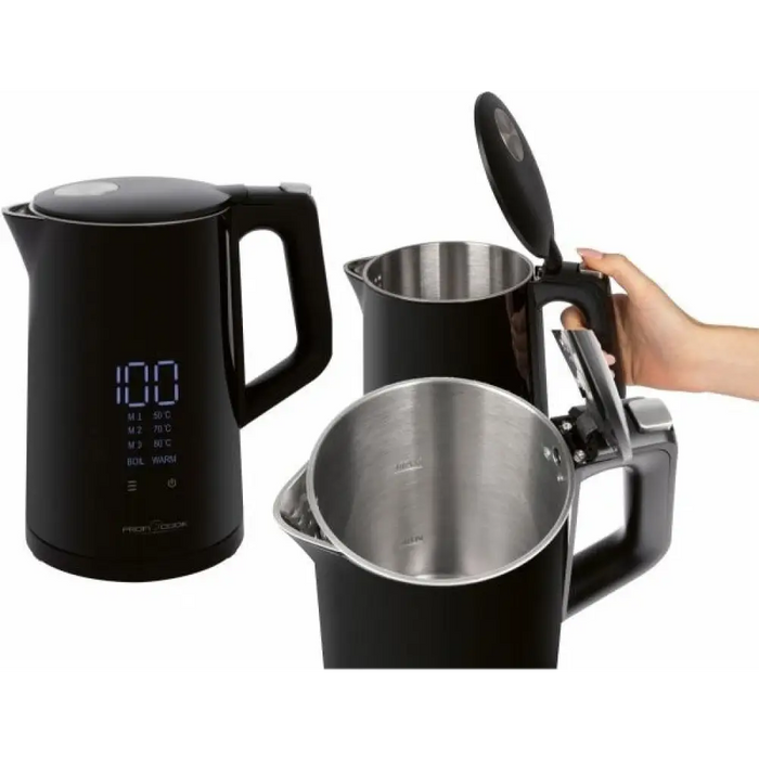 Електрическа кана ProfiCook PC-WKS 1243 1.7 L 2200 W Черна