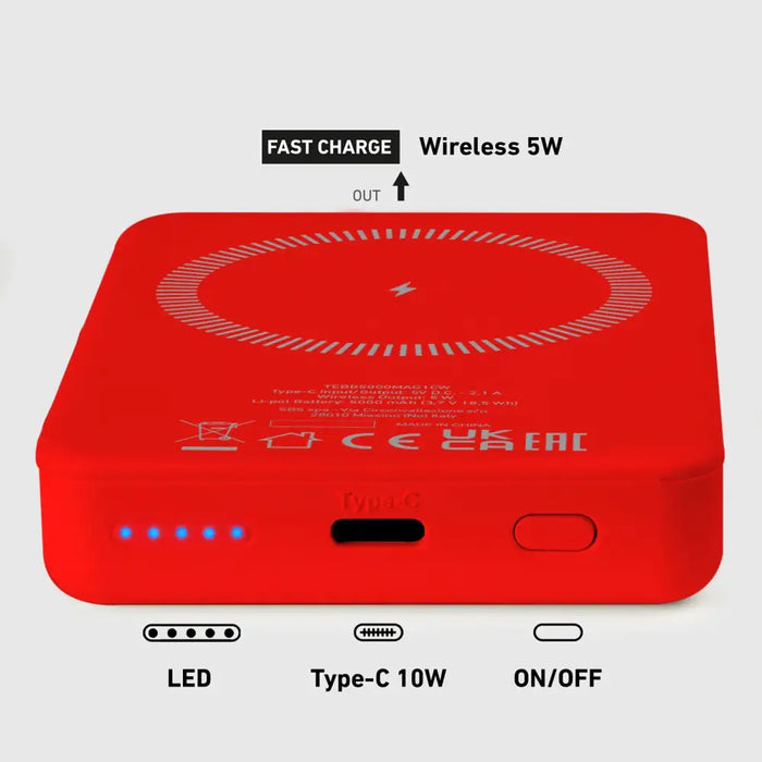 Преносима батерия Powerbank SBS TEBB5000MAG1CR 5000 mAh