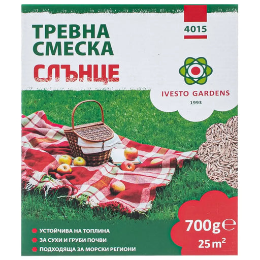 ТРЕВНА СМЕСКА ЗА СЛЪНЧЕВИ ТЕРЕНИ 0.7KG 25M² IVESTO